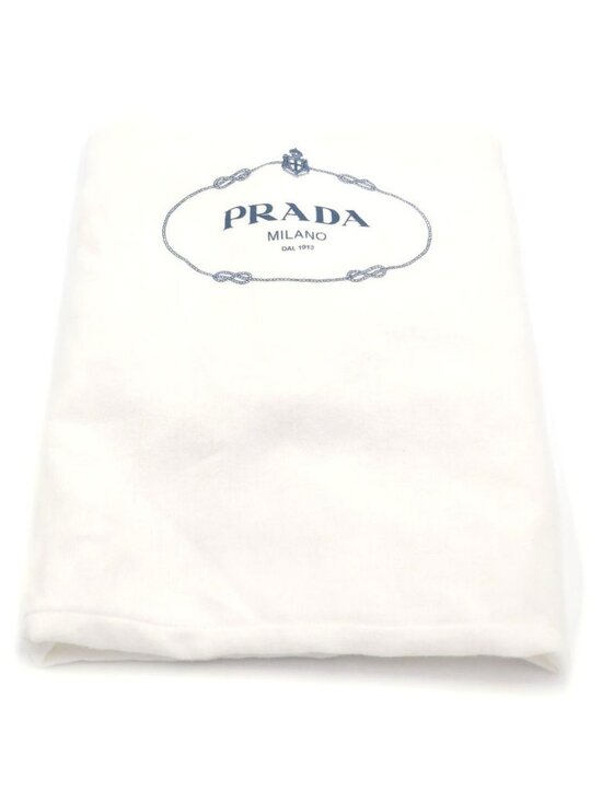 Prada Studded Tessuto Nylon Silver Backpack Black